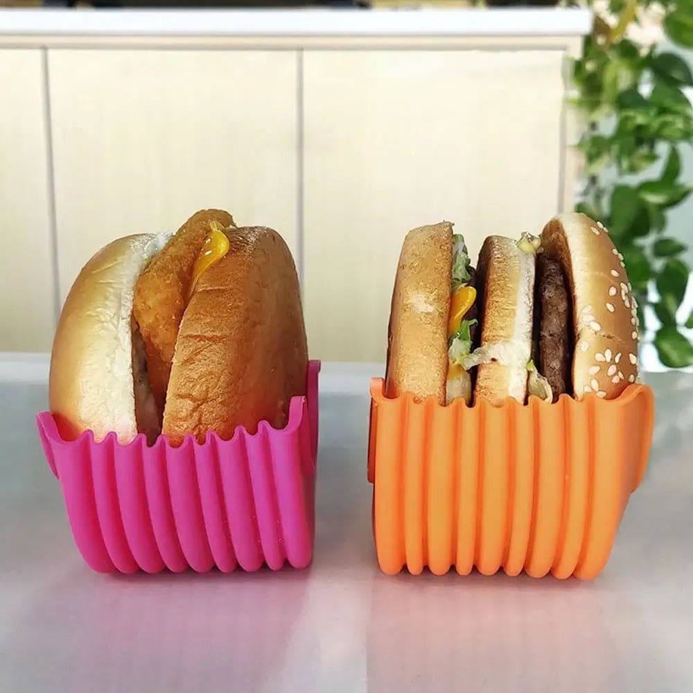 Hamburger Holder, Reusable Sandwiches Holder, Burger Buddy Clip Rack, Food Grade Silicone Burger Rack, Expandable Adjustable Burger Holder, Silicone Hamburger Clip, Anti Drop Hamburger Box, Washable Telescopic Hamburger Holder Hamburger Holder, Reusable Sandwiches Holder, Burger Buddy Clip Rack, Food Grade Silicone Burger Rack, Expandable Adjustable Burger Holder, Silicone Hamburger Clip, Anti Drop Hamburger Box, Washable Telescopic Hamburger Holder